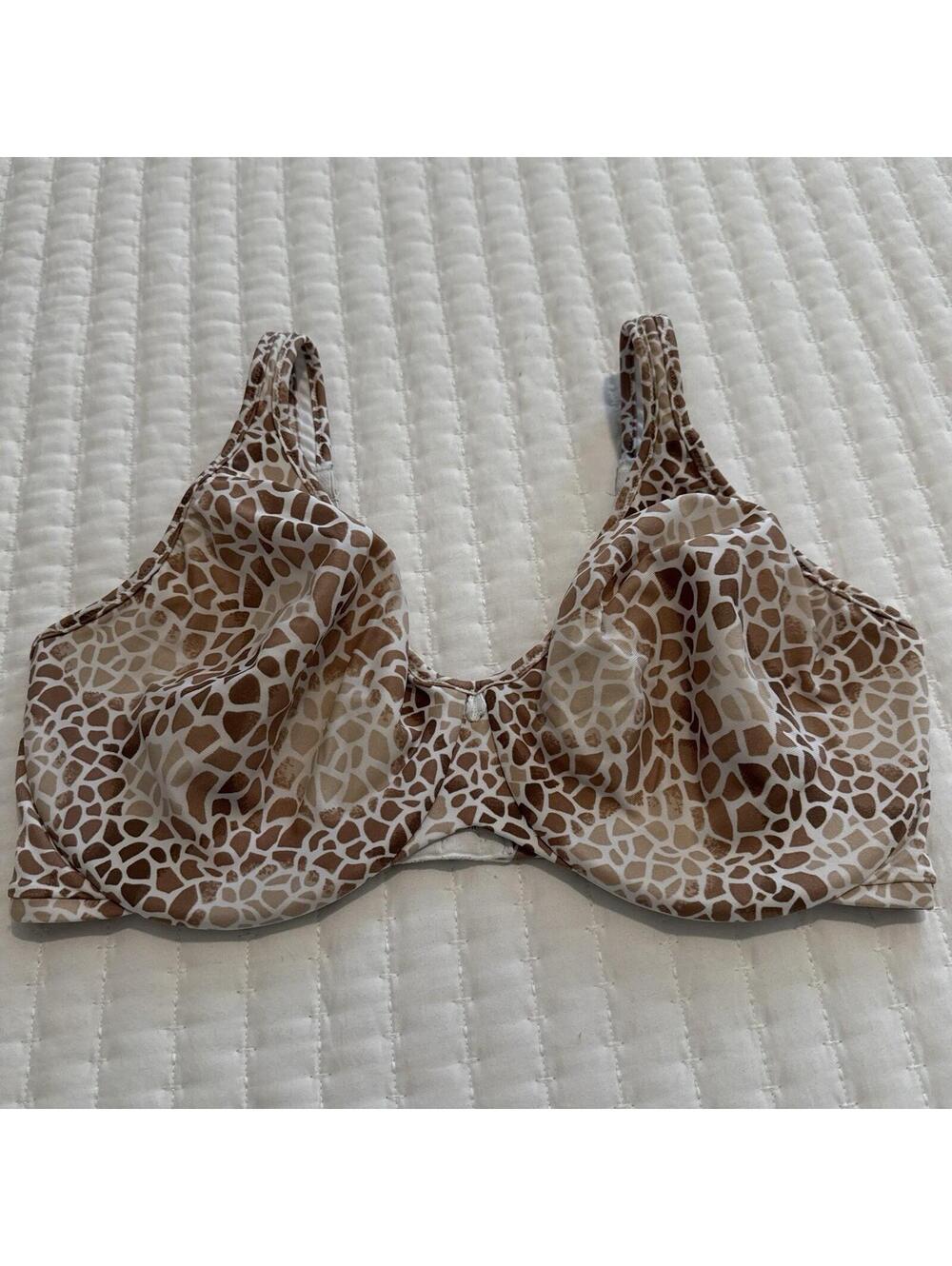 Bali 36DD Animal Print Giraffe Underwire Bra 3383 Passion For Comfort